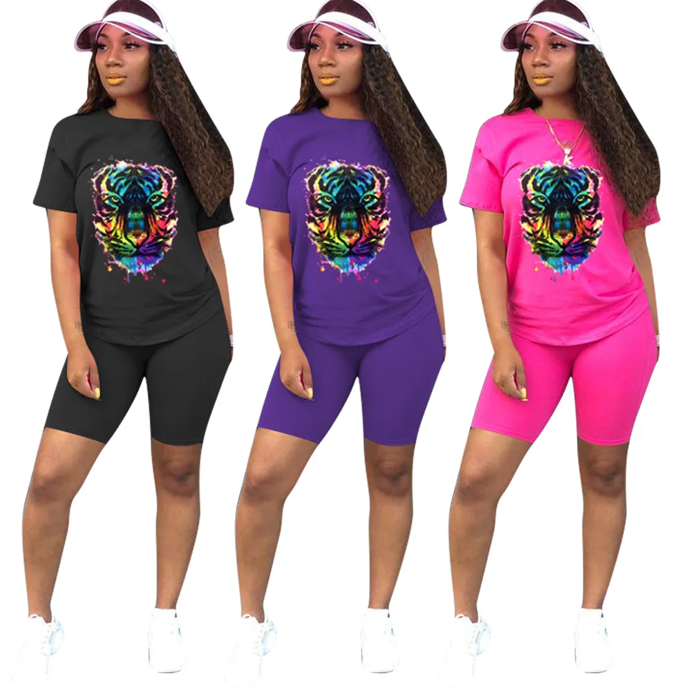 2020 women fashion simple solid color round neck short sleeve print top and hot shorts 2 pieces set casual lady fashion outfits
2020 women fashion simple solid color round neck short sleeve print top and hot shorts 2 pieces set casual lady fashion outfits