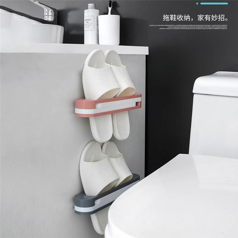 Wall Mounted Shoes Shelf Rack Foldable For Bathroom Organizer Home Space-Saving Storage Slippers Shelf Wall Drain Storage Rack 
Wall Mounted Shoes Shelf Rack Foldable For Bathroom Organizer Home Space-Saving Storage Slippers Shelf Wall Drain Storage Rack