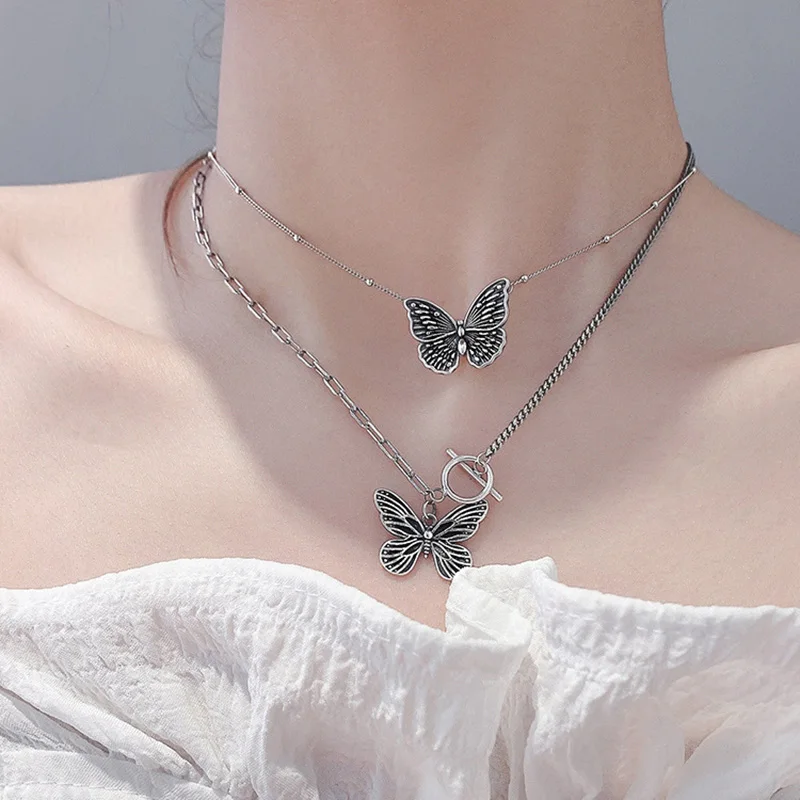 xiaoboACC Butterfly Pendant Choker Necklace Korean Fashion Punk Style Womens Neck Chain Jewelry Wholesale
xiaoboACC Butterfly Pendant Choker Necklace Korean Fashion Punk Style Womens Neck Chain Jewelry Wholesale