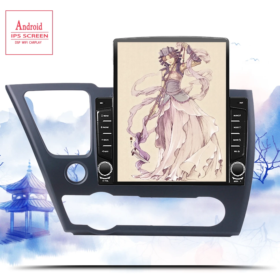 Автомобильный радиоприемник, 9,7 дюйма, Android 10,0, мультимедийная система 2 Din с GPS, DVD-плеером, стерео, для Honda Civic 2013, 2014, 2015 
Автомобильный радиоприемник, 9,7 дюйма, Android 10,0, мультимедийная система 2 Din с GPS, DVD-плеером, стерео, для Honda Civic 2013, 2014, 2015