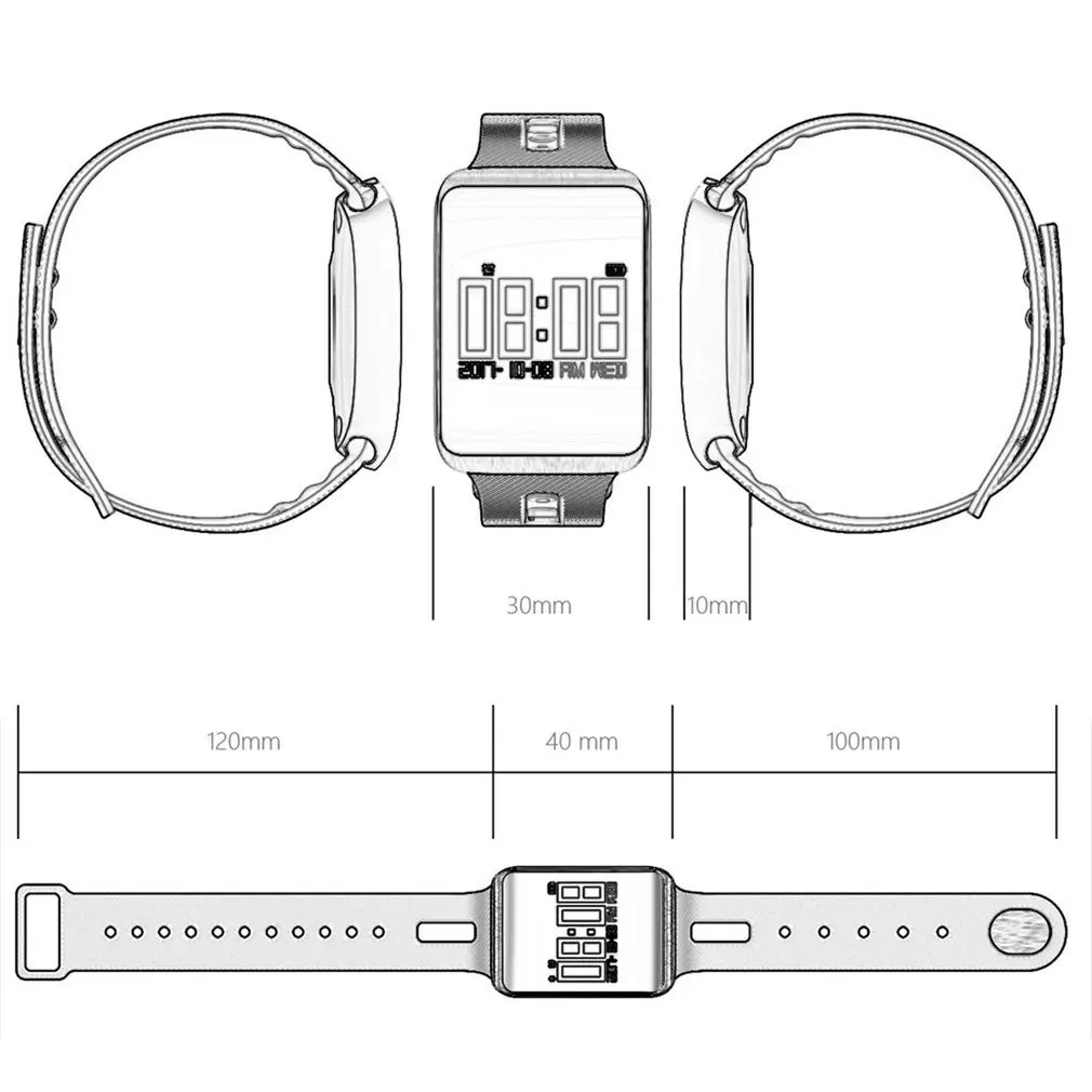 Sports Health Smart Bracelet OLED Screen Bluetooth Fitness Traker Heart Rate Monitor Waterproof Smart Band
Sports Health Smart Bracelet OLED Screen Bluetooth Fitness Traker Heart Rate Monitor Waterproof Smart Band