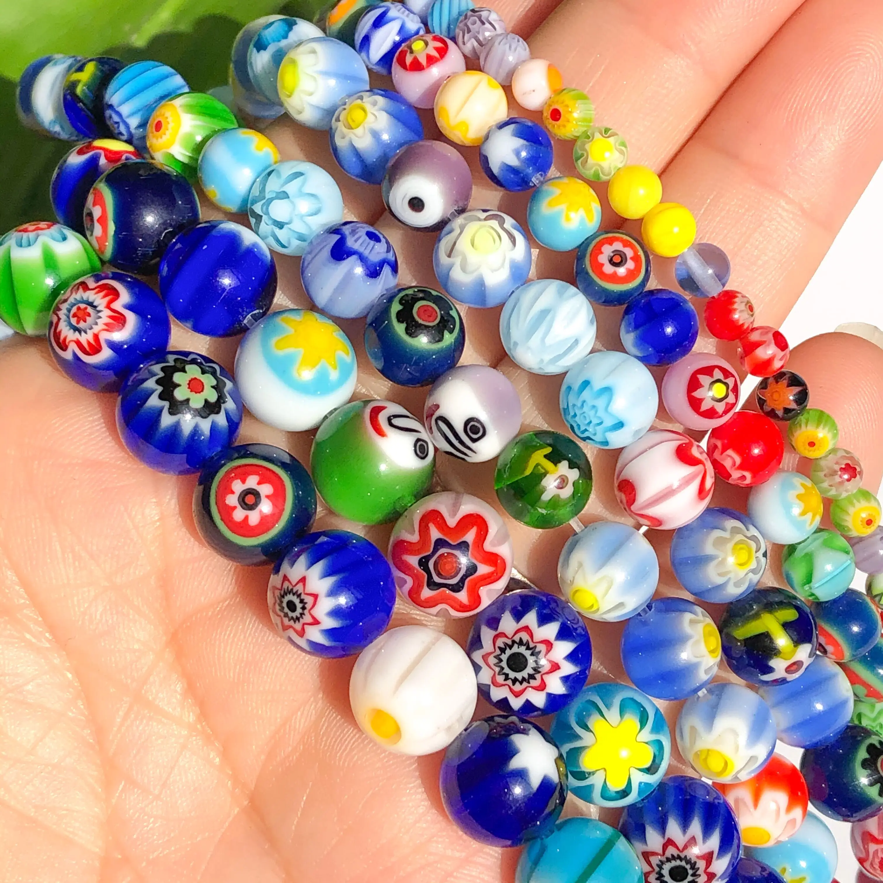 4 6 8 10mm Murano Lampwork Flower Beads For Jewelry Making Diy Bracelet Necklace Crafts Accessories Multicolor Round Glass Beads
4 6 8 10mm Murano Lampwork Flower Beads For Jewelry Making Diy Bracelet Necklace Crafts Accessories Multicolor Round Glass Beads