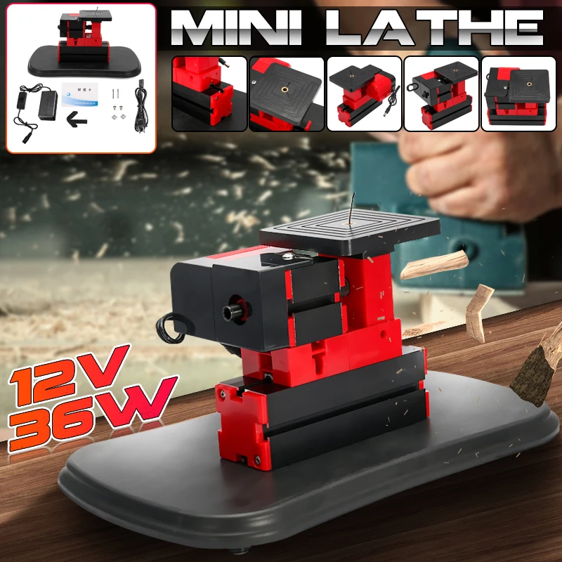 Mini Lathe Machine DIY Multi-functional Metal Wood Plastic Lathe Tool Jigsaw Grinder Driller Milling Lathe Drilling Sanding
Mini Lathe Machine DIY Multi-functional Metal Wood Plastic Lathe Tool Jigsaw Grinder Driller Milling Lathe Drilling Sanding