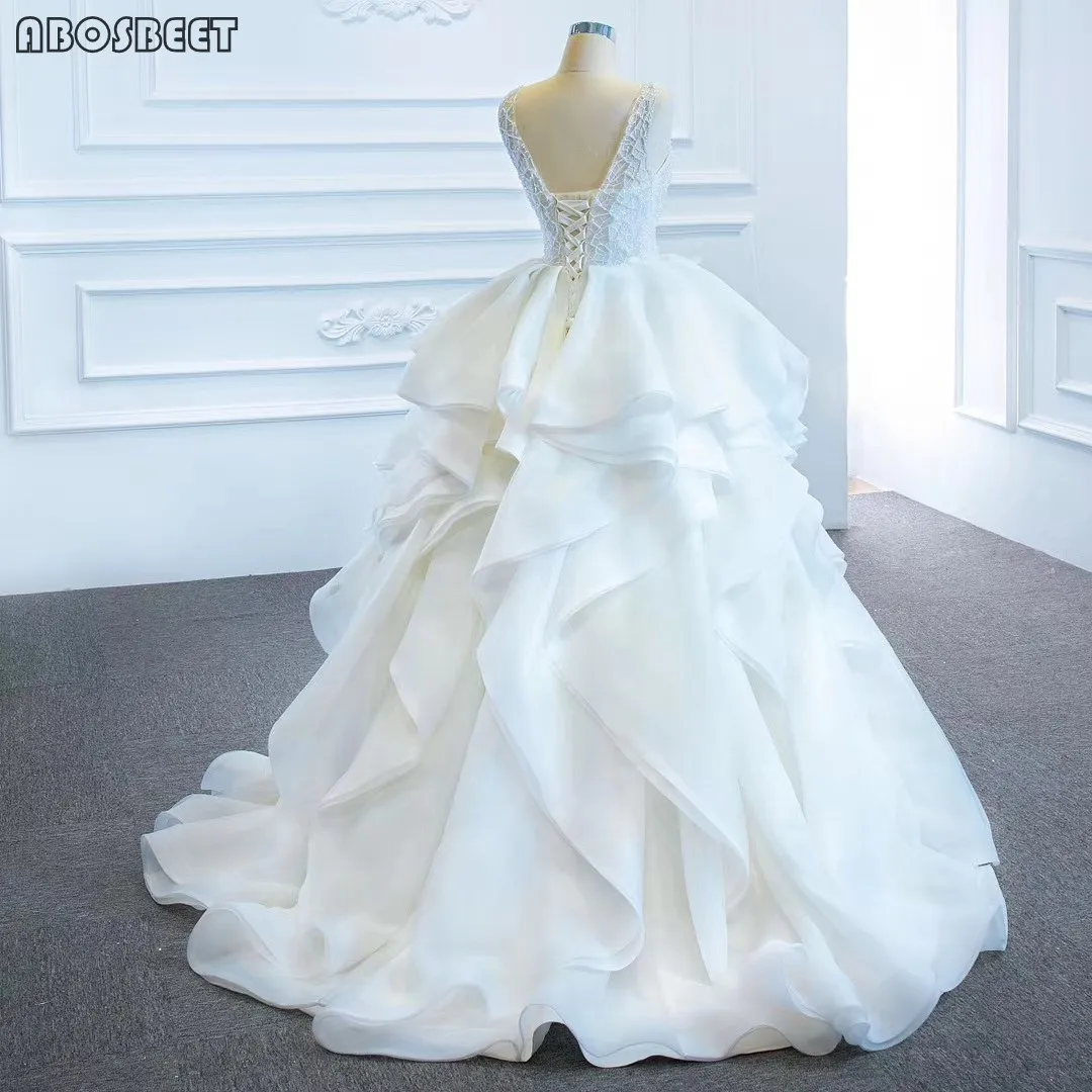 Wedding Dress 2021 Bridal Elegant Ball Gown Wedding Gowns Plus Size Illusion Lace Beads Top Sweep Train Vestido De Noiva Lace Up
Wedding Dress 2021 Bridal Elegant Ball Gown Wedding Gowns Plus Size Illusion Lace Beads Top Sweep Train Vestido De Noiva Lace Up
