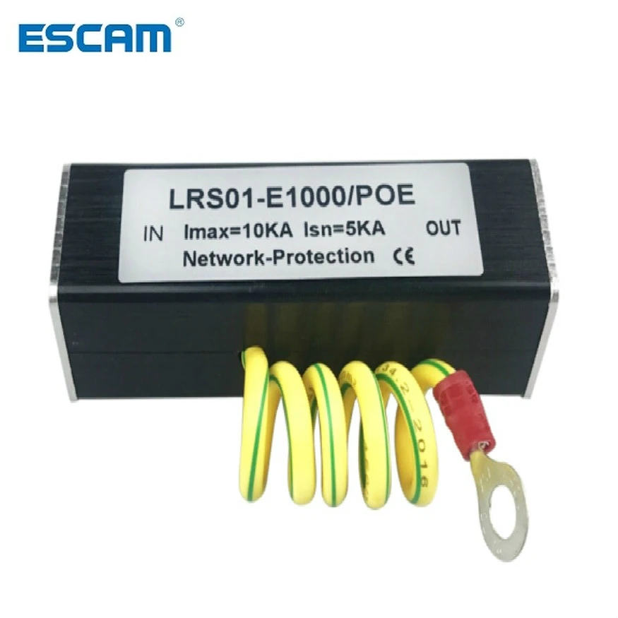 100/1000M POE IP Camera Network POE Switch RJ45 & POE Surge Protector Protection device Lightning Arrester SPD 1000M Ethernet
100/1000M POE IP Camera Network POE Switch RJ45 & POE Surge Protector Protection device Lightning Arrester SPD 1000M Ethernet