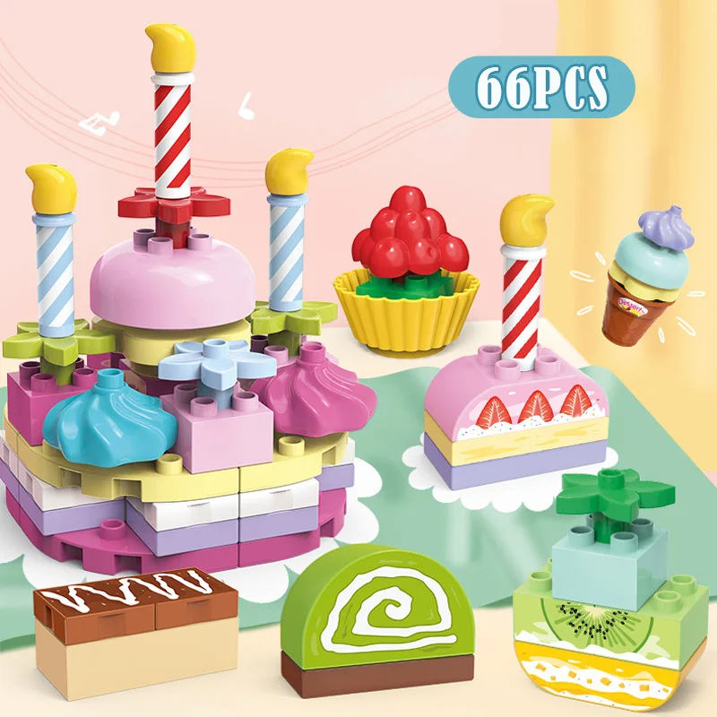 66pcs City Large Particles Cream Cake Building Blocks Friends Food Shape Bricks Educational Toys For Children Birthday Gifts
66pcs City Large Particles Cream Cake Building Blocks Friends Food Shape Bricks Educational Toys For Children Birthday Gifts