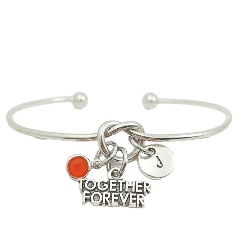 Together Forever Retro Creative Initial Letter Monogram Birthstone Adjustable Bracelet Fashion Jewelry Women Gift Pendant
Together Forever Retro Creative Initial Letter Monogram Birthstone Adjustable Bracelet Fashion Jewelry Women Gift Pendant