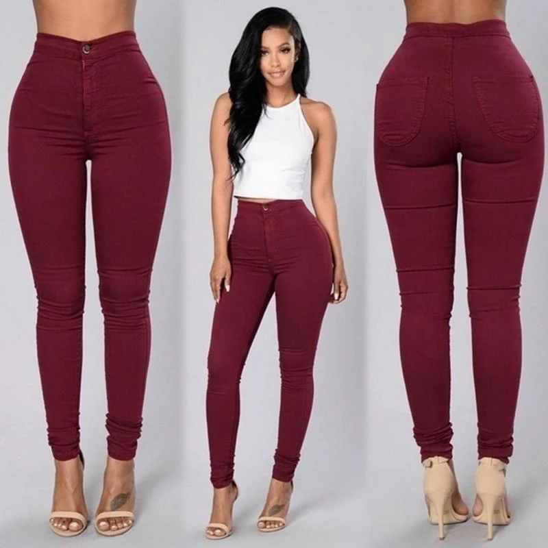 Women Jeans Fashion Solid Leggings Sexy Fitness High Waist Trousers Female White Black Blue Skinny Fashion Clothing
Women Jeans Fashion Solid Leggings Sexy Fitness High Waist Trousers Female White Black Blue Skinny Fashion Clothing