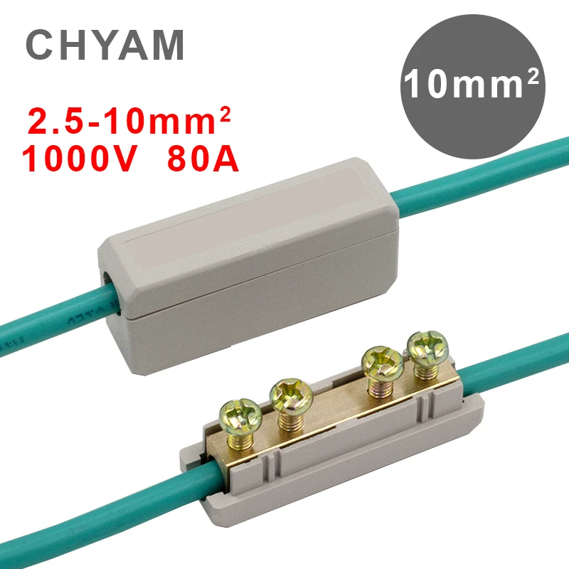 10mm2 1000V 80A Square Terminal With Screws Connection Copper Conductor High Power Cable Connector
10mm2 1000V 80A Square Terminal With Screws Connection Copper Conductor High Power Cable Connector