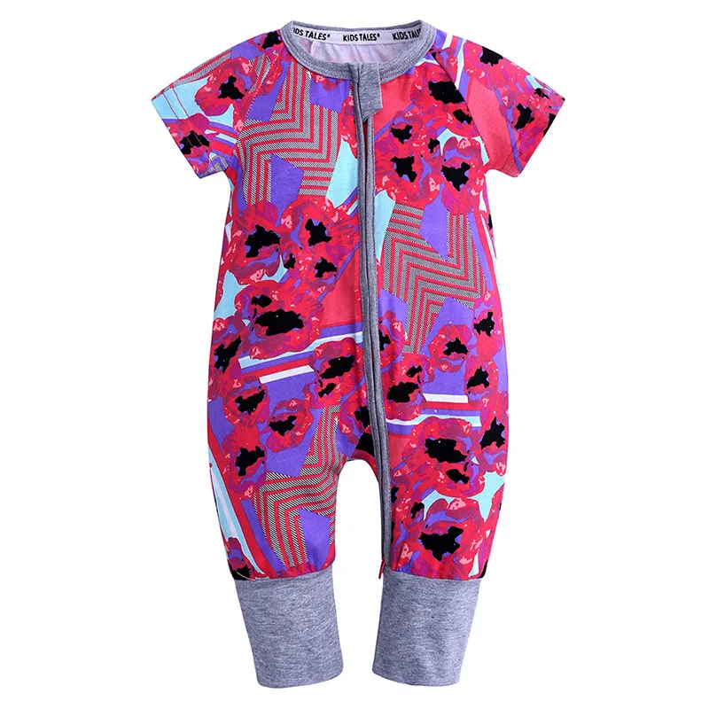 Newborn Baby Rompers Cute cartoon short sleeve pattern Boys Clothes Toddler Girls Clothing Infant Jumpsuits Summer Baby Outfits