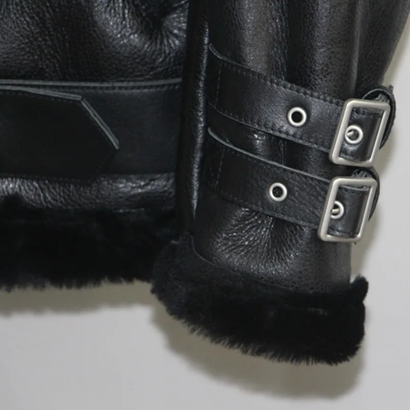 Genuine Brand Shearling Leather Jacket Men High Quality Loose Thick Warm Outerwear Fashion Streetwear Biker Jacket Oversize 4XL
Genuine Brand Shearling Leather Jacket Men High Quality Loose Thick Warm Outerwear Fashion Streetwear Biker Jacket Oversize 4XL