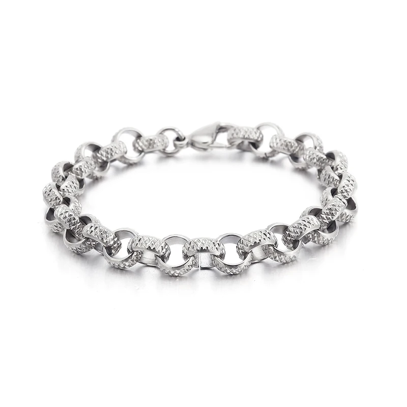 HAOLYNJOY Fashion Three Color Link Chain Bracelet Men Women 22cm Stainless Steel Box Chain Armband Jewellry Accessories
HAOLYNJOY Fashion Three Color Link Chain Bracelet Men Women 22cm Stainless Steel Box Chain Armband Jewellry Accessories