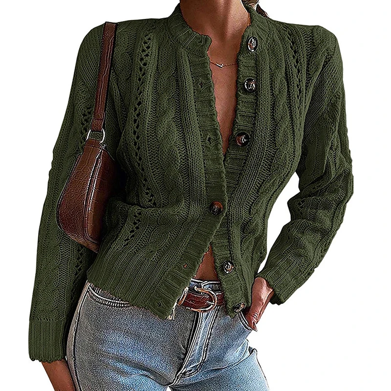 Casual Cardigans Women O-Neck Full Sleeve Solid Sweater Tops Women 2022 Autumn Loose Elegant Green Red Knitwear Female CX2225
Casual Cardigans Women O-Neck Full Sleeve Solid Sweater Tops Women 2022 Autumn Loose Elegant Green Red Knitwear Female CX2225