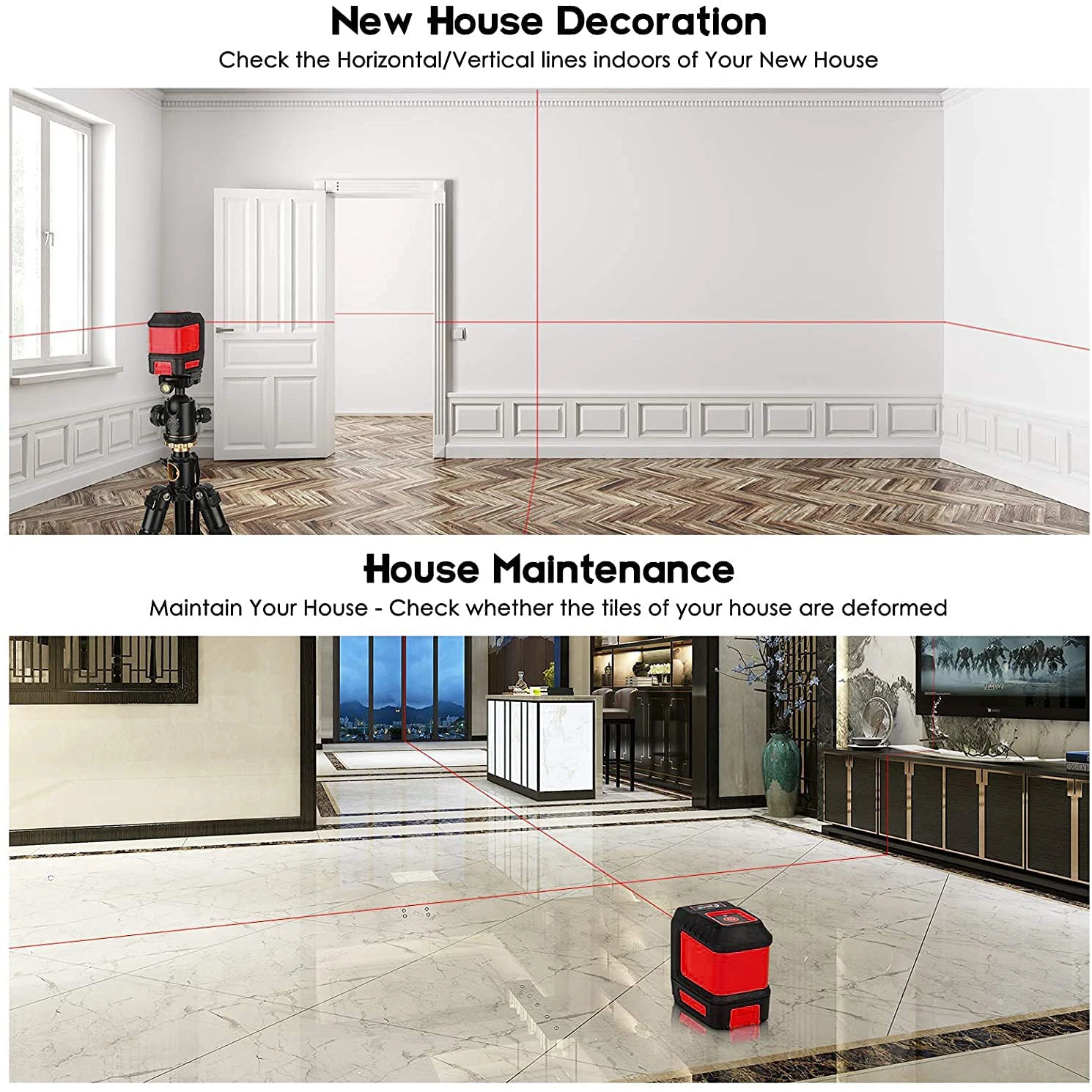 BOLTHO 50 Feet Laser Level Self-Leveling Horizontal and Vertical Cross-Line Laser - Magnetic Mount Base and Carrying Pouch 
BOLTHO 50 Feet Laser Level Self-Leveling Horizontal and Vertical Cross-Line Laser - Magnetic Mount Base and Carrying Pouch