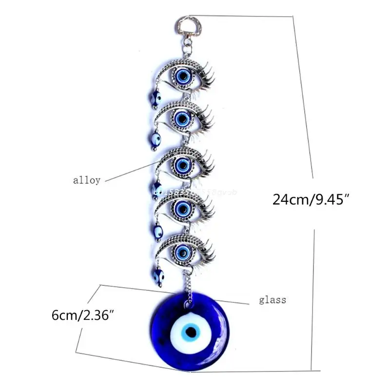 Free Shipping Turkish Blue Evil Eye Amulets Wall Hanging Pendant Home Decor Ornament Protection Blessing Good Luck Gift | Дом и сад