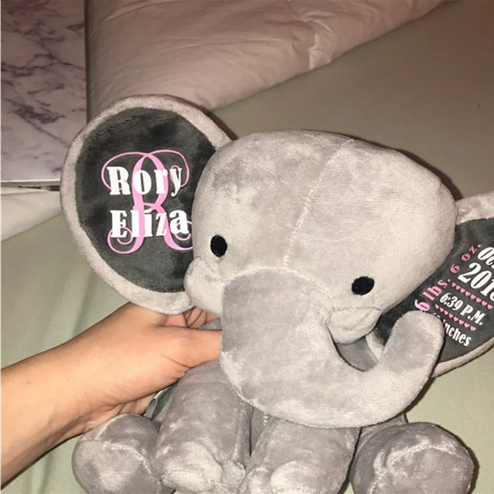 Customized Elephant Stuffed Animal, Personalized Shower Gift, Birth Stats Photo Prop, New Baby Boy Gift, New Parent, Mom Gift
Customized Elephant Stuffed Animal, Personalized Shower Gift, Birth Stats Photo Prop, New Baby Boy Gift, New Parent, Mom Gift