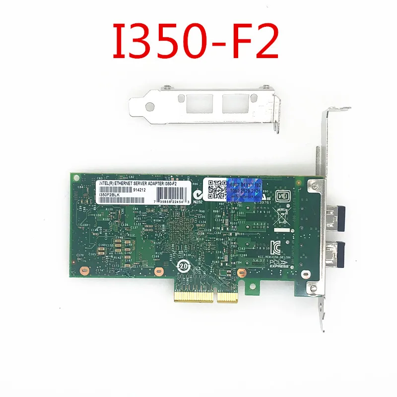 I350-F2 PCI-Express Dual Port Gigabit Multi-mode Fiber Network Card Comes With Modules I350AM2 Controller
I350-F2 PCI-Express Dual Port Gigabit Multi-mode Fiber Network Card Comes With Modules I350AM2 Controller