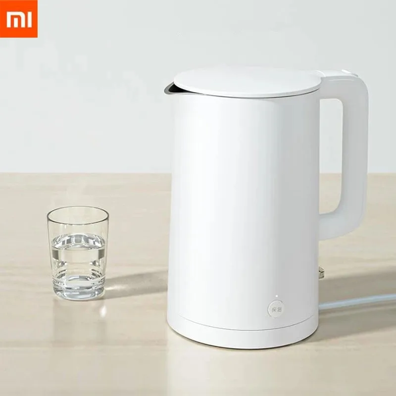 Электрический чайник Xiaomi Mijia 1S, термостатический, 55 ℃, быстрое кипячение, нержавеющая сталь, чайник для кухни, 1,7 л, термос, фляга
Электрический чайник Xiaomi Mijia 1S, термостатический, 55 ℃, быстрое кипячение, нержавеющая сталь, чайник для кухни, 1,7 л, термос, фляга