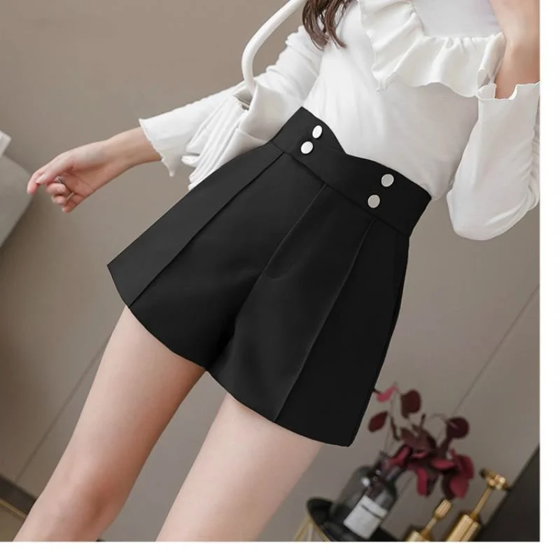 Zoulv Women's Summer High Waist Solid Color Black Office Work Shorts Ladies Pocket Gray Wide-L Women's Plus Size Suit Shorts
Zoulv Women's Summer High Waist Solid Color Black Office Work Shorts Ladies Pocket Gray Wide-L Women's Plus Size Suit Shorts