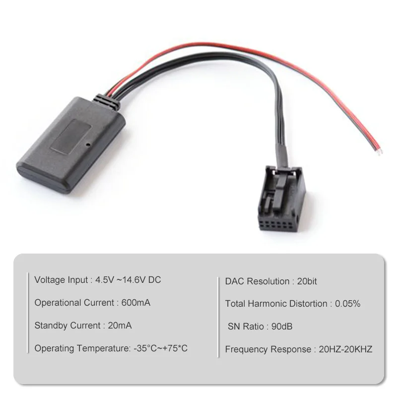 5v/12v AUX Bluetooth Audio Cable For Toyota Honda Ford FORD Carnival Fox wins Mondeo PUMA MK2 / MK3 / SMAX Auto Car Accessories
5v/12v AUX Bluetooth Audio Cable For Toyota Honda Ford FORD Carnival Fox wins Mondeo PUMA MK2 / MK3 / SMAX Auto Car Accessories