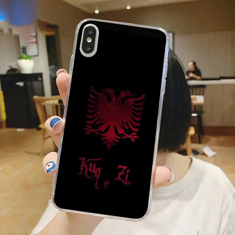 Albanian Flag Eagle Phone Case Transparent soft For iphone 5 6 7 8 11 12 s c se plus mini x xs xr pro max shell 
Albanian Flag Eagle Phone Case Transparent soft For iphone 5 6 7 8 11 12 s c se plus mini x xs xr pro max shell