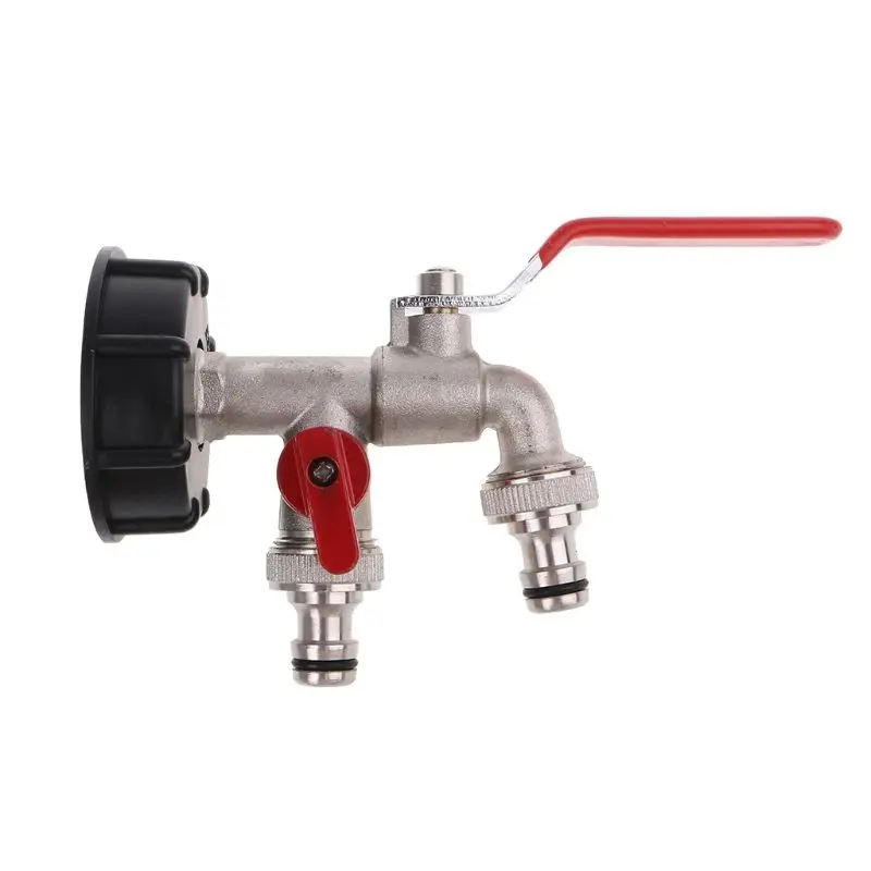 IBC S60X6 Water Tank Outlet with Brass Tap & 1/2" Twin Tap Snap On Connector Water Butt
IBC S60X6 Water Tank Outlet with Brass Tap & 1/2" Twin Tap Snap On Connector Water Butt