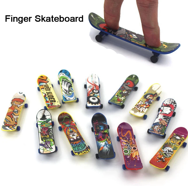 10 шт./лот пластиковый мини скейтборд 9 5 см для пальцев игрушка катания на пальцах