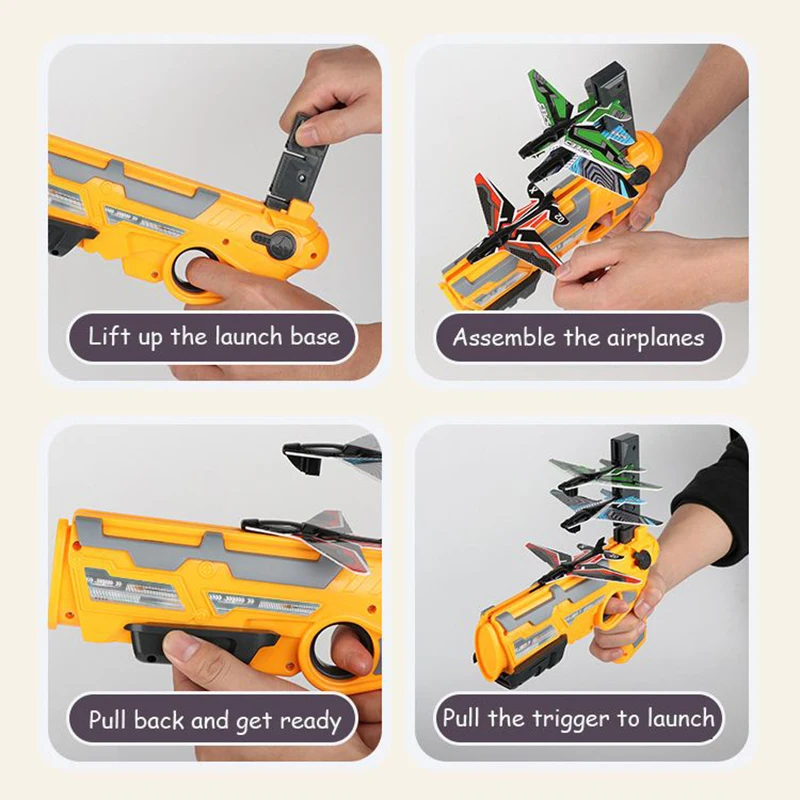 New Boy Gift Airplane Launcher Toy Gun Airplane Gun Foam & Plastic Plane for Children Boys and Girls Bubble Catapult Beach Toys
New Boy Gift Airplane Launcher Toy Gun Airplane Gun Foam & Plastic Plane for Children Boys and Girls Bubble Catapult Beach Toys