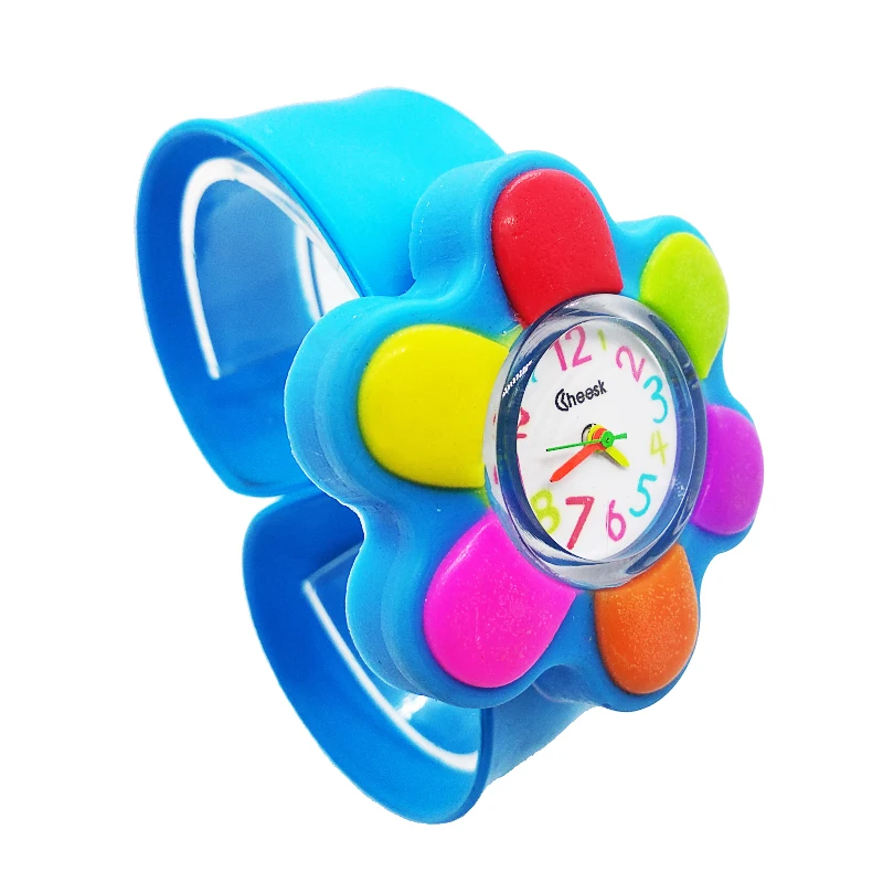Часы с зелеными цветами для детей и студентов детские часы Детские Кварцевые