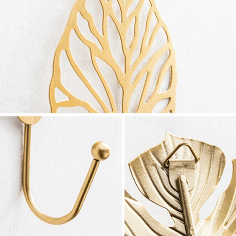 Wall Hooks for Hanging Clothes No-Punch Wall Hanger Coat Key Hook Iron Art Wall Decorations Golden Leaves
Wall Hooks for Hanging Clothes No-Punch Wall Hanger Coat Key Hook Iron Art Wall Decorations Golden Leaves
