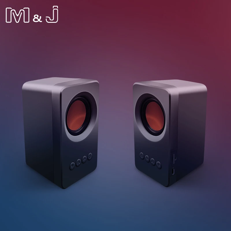 

M & J портативный TWS Bluetooth 5,0 динамик True Stereo Sound сабвуфер колонки USB mp3 TF FM радио встроенный микрофон