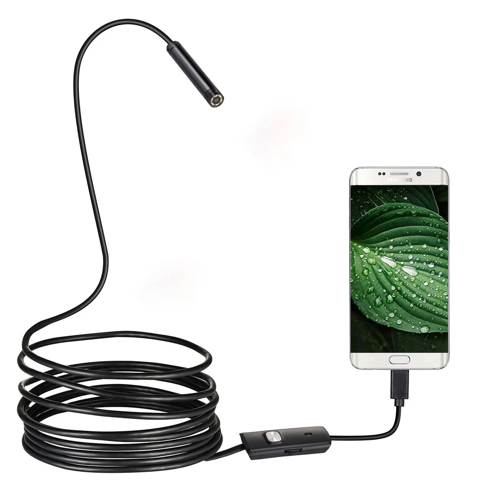 

7mm 1m 3.5m 5mTwo In One Endoscope Mobile Phone Computer General HD Camera Waterproof Industrial