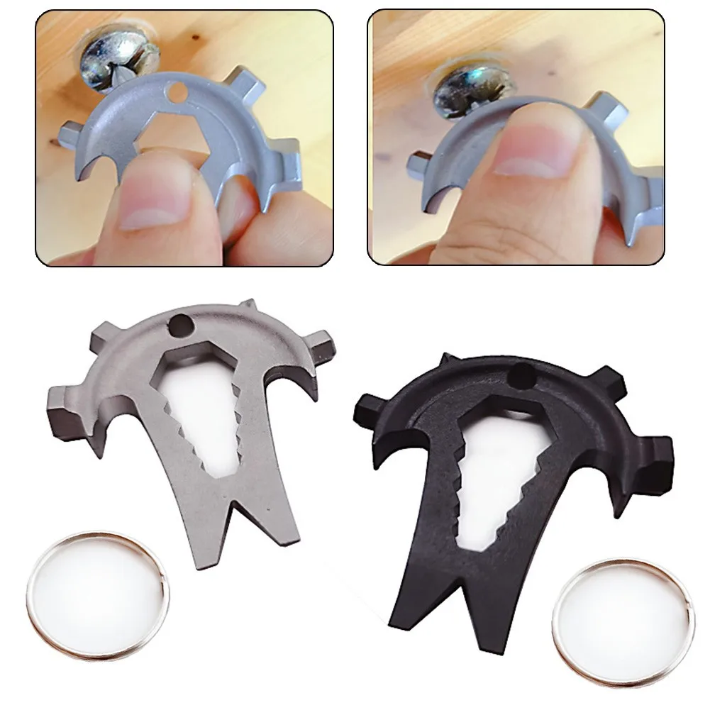 9 In 1 Multifunctional Wrench Kit Silver/Black Stainless Steel Outdoor Emergency Survival Pocket Keychain Nail Remover Tool
9 In 1 Multifunctional Wrench Kit Silver/Black Stainless Steel Outdoor Emergency Survival Pocket Keychain Nail Remover Tool
