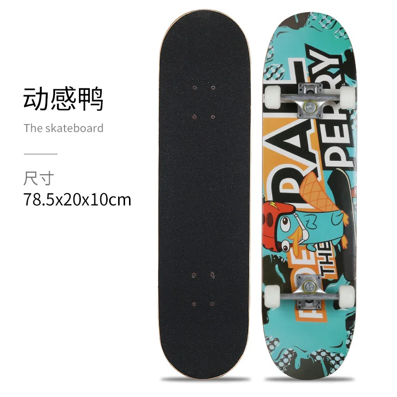 Kids 4 Wheel Professional Maple Skateboard Complete Teenagers Skateboard Thrasher Land Surfboard Kaykay Outdoor Sports BI50SB
Kids 4 Wheel Professional Maple Skateboard Complete Teenagers Skateboard Thrasher Land Surfboard Kaykay Outdoor Sports BI50SB