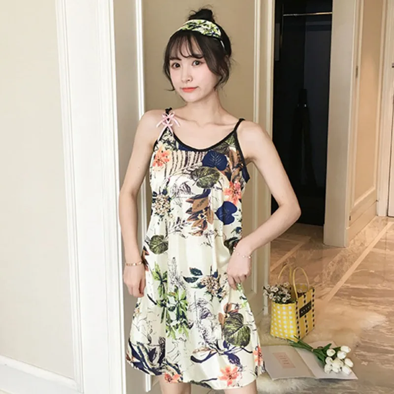 Ladies Sexy Silk Satin Floral Night Dress Sleeveless Nighties Nightwear Plus Size M-2XL Nightdress Sleepwear New
Ladies Sexy Silk Satin Floral Night Dress Sleeveless Nighties Nightwear Plus Size M-2XL Nightdress Sleepwear New