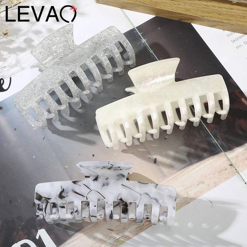 Levao New Solid Color Acrylic Hair Claws For Women Hairpins Washing Tool Hairclip Hairgrips New Hair Accessories Headwear
Levao New Solid Color Acrylic Hair Claws For Women Hairpins Washing Tool Hairclip Hairgrips New Hair Accessories Headwear