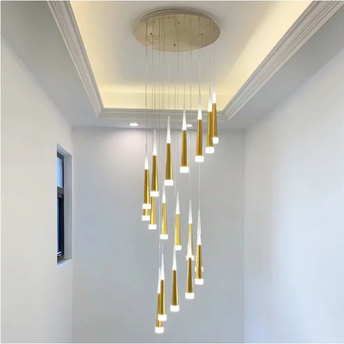 Heng Yuan lighting European modern new LED ring chandelier living room bedroom kitchen dining room staircase chandelier lighti
Heng Yuan lighting European modern new LED ring chandelier living room bedroom kitchen dining room staircase chandelier lighti