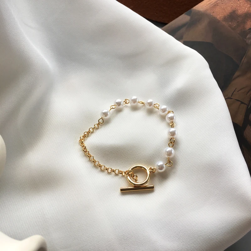 Trendy Jewelry Simulited Pearl Bracelet Sweet Korean Temperament Chain Bracelet For Girl Student Party Gifts
Trendy Jewelry Simulited Pearl Bracelet Sweet Korean Temperament Chain Bracelet For Girl Student Party Gifts
