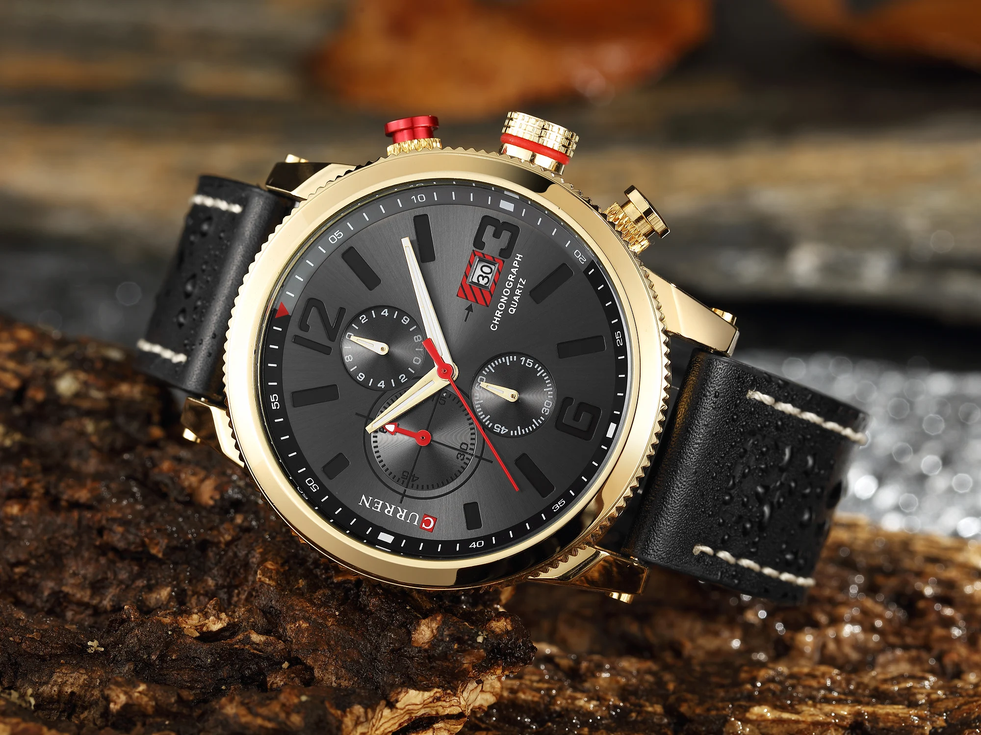 CURREN Top Brand Military Watch Leather Band Waterproof 30 M Reloj Sport Watch Montre Homme Quartz Watch Extravagant Wristwatch
CURREN Top Brand Military Watch Leather Band Waterproof 30 M Reloj Sport Watch Montre Homme Quartz Watch Extravagant Wristwatch