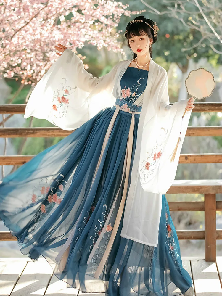 Women Chinese Traditional Hanfu Costume Lady Han Dynasty Dress Embroidery Tang Dynasty Princess Folk Dance Clothing
Women Chinese Traditional Hanfu Costume Lady Han Dynasty Dress Embroidery Tang Dynasty Princess Folk Dance Clothing