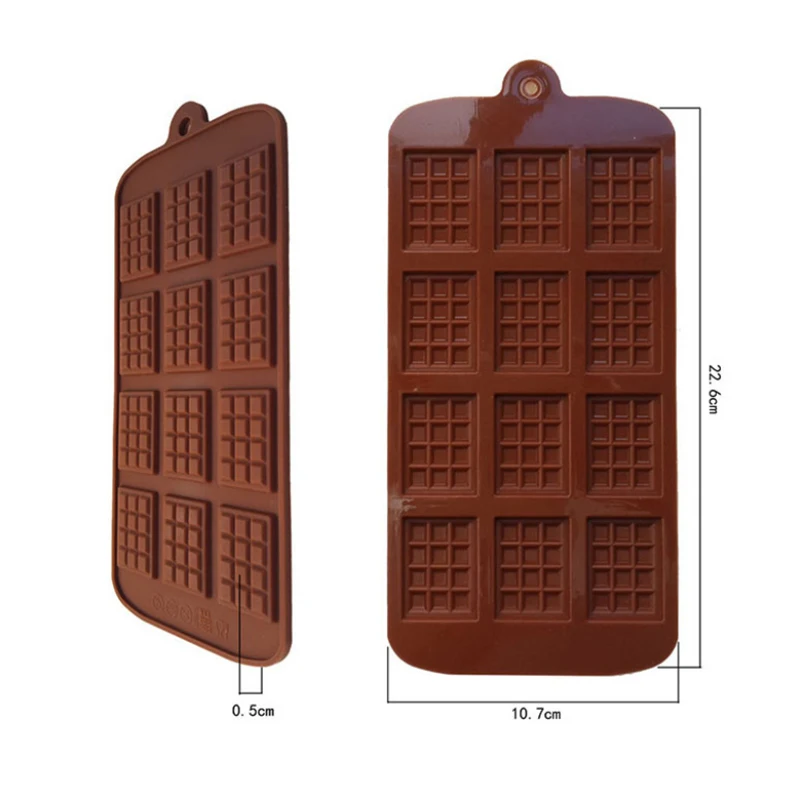 Kitchen Silicone Mold 12 Cells Chocolate Mold Fondant Patisserie Candy Bar Mould Cake Mode Decoration Kitchen Baking Accessories
Kitchen Silicone Mold 12 Cells Chocolate Mold Fondant Patisserie Candy Bar Mould Cake Mode Decoration Kitchen Baking Accessories