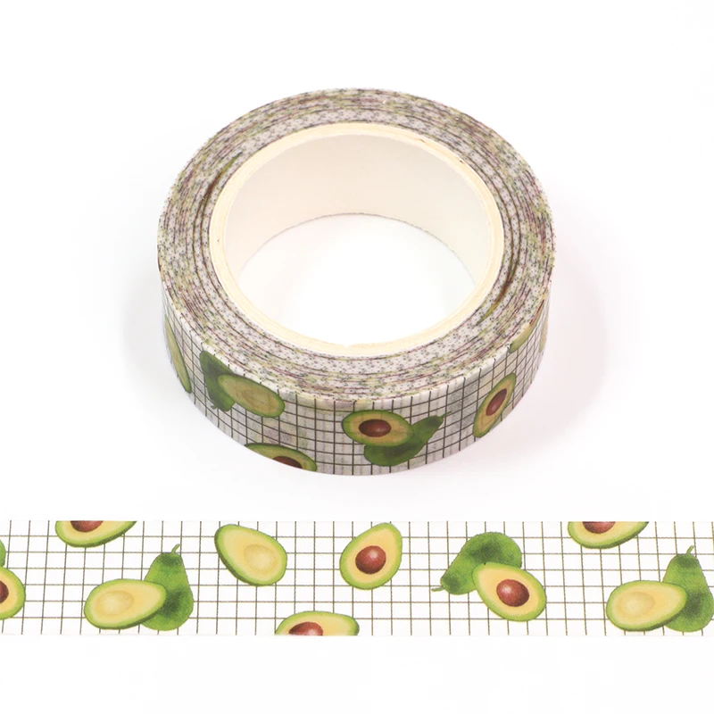 Cute avocado Masking Washi Tape grid fruit Decorative Adhesive Tape Decora Diy Scrapbooking Sticker Label
Cute avocado Masking Washi Tape grid fruit Decorative Adhesive Tape Decora Diy Scrapbooking Sticker Label
