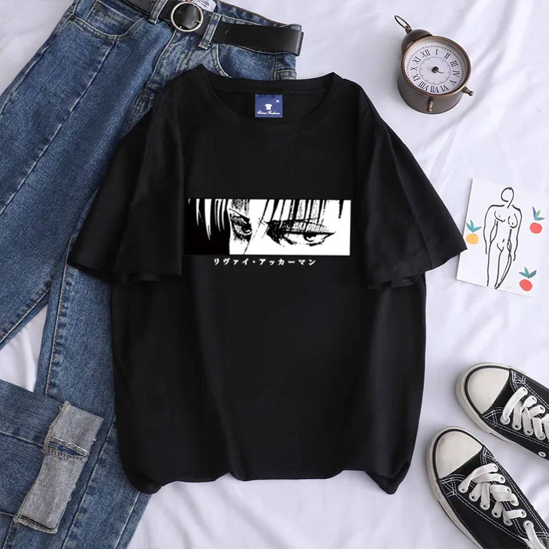 Attack on Titan T Shirt Crop Tops Cartoon Anime Levi Ackerman Graphic Casual Harajuku Short Sleeve Loose Streetwear Cosplay
Attack on Titan T Shirt Crop Tops Cartoon Anime Levi Ackerman Graphic Casual Harajuku Short Sleeve Loose Streetwear Cosplay