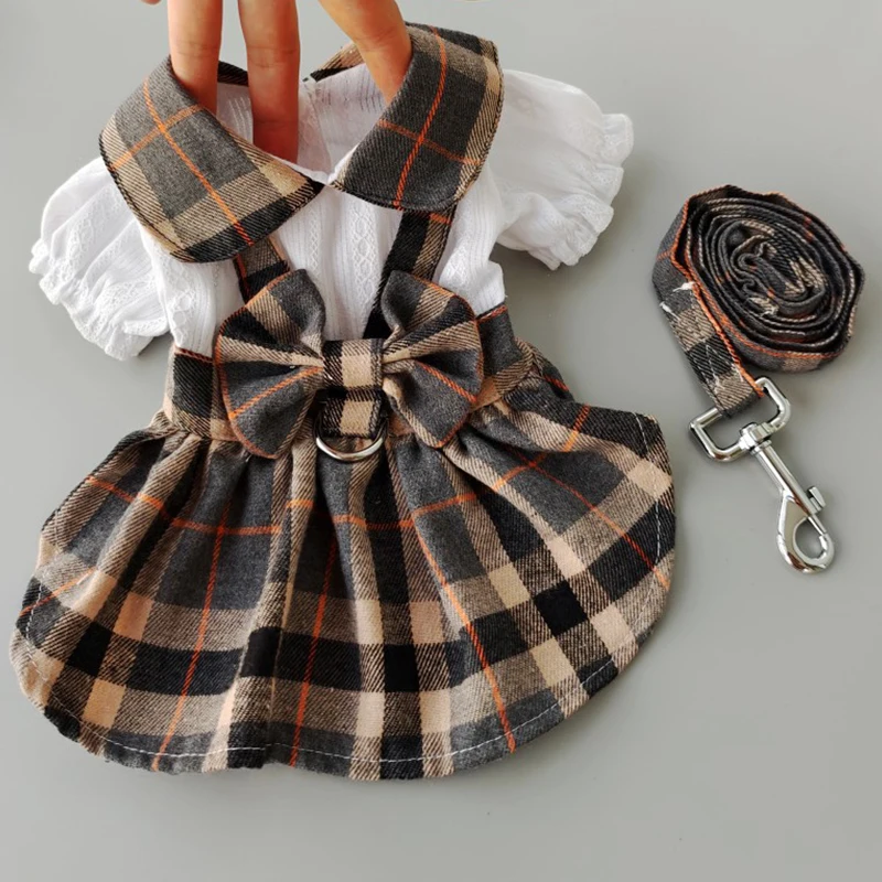 Pet Dog Cat Clothes Summer Spring Dog Dress With Harness Leash Chihuahua Bichon Cute Skirt For Small Dogs Luxury Puppy Dresses
Pet Dog Cat Clothes Summer Spring Dog Dress With Harness Leash Chihuahua Bichon Cute Skirt For Small Dogs Luxury Puppy Dresses