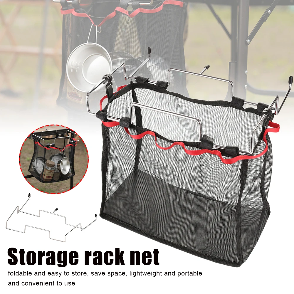 Outdoor BBQ Camping Folding Mesh Basket Portable Dining Table Storage Hanging Mesh Bag BBQ BBQ Tools outdoor tableware
Outdoor BBQ Camping Folding Mesh Basket Portable Dining Table Storage Hanging Mesh Bag BBQ BBQ Tools outdoor tableware