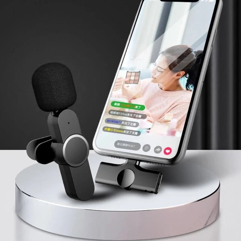 Lavalier wireless microphone portable audio and video recording mini microphone iPhone Android live game phone microphone
Lavalier wireless microphone portable audio and video recording mini microphone iPhone Android live game phone microphone