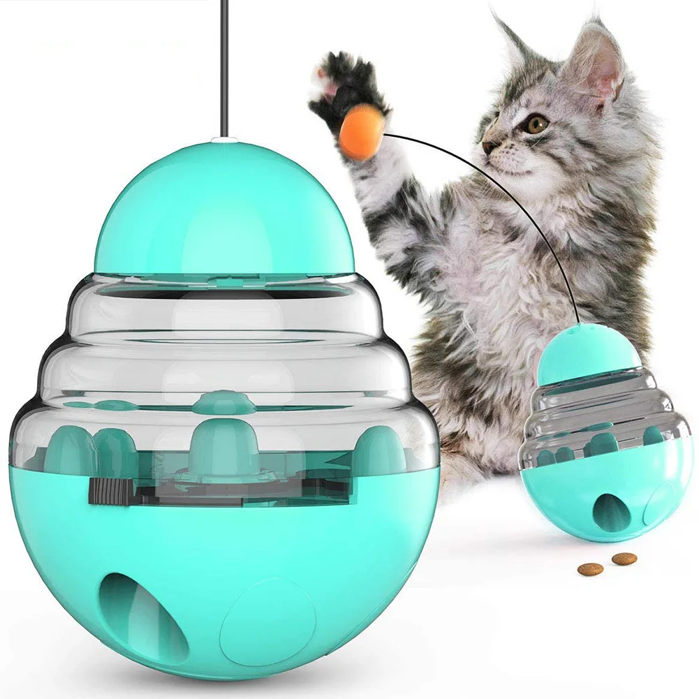 Pet Cat Funny Stick Toy Leaking Food Ball Cats Training Toys with Adjustable Leak Hole Automatic Rotating Cat Tumbler Ball
Pet Cat Funny Stick Toy Leaking Food Ball Cats Training Toys with Adjustable Leak Hole Automatic Rotating Cat Tumbler Ball