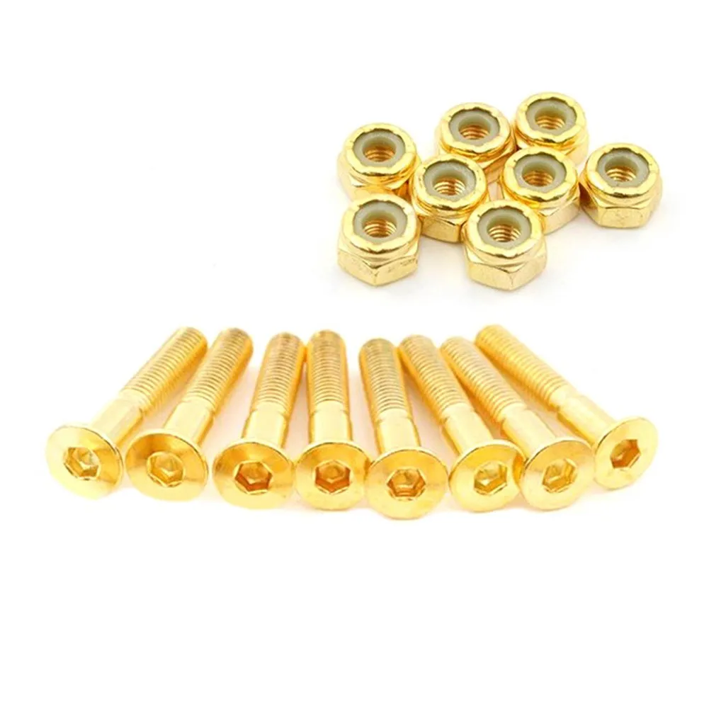 8 Sets Of Skateboard Screws Hexagonal Carbon Steel Bridge Nails And Nuts Set Longboard Cruiser Hardware Mounting Bolt Set
8 Sets Of Skateboard Screws Hexagonal Carbon Steel Bridge Nails And Nuts Set Longboard Cruiser Hardware Mounting Bolt Set