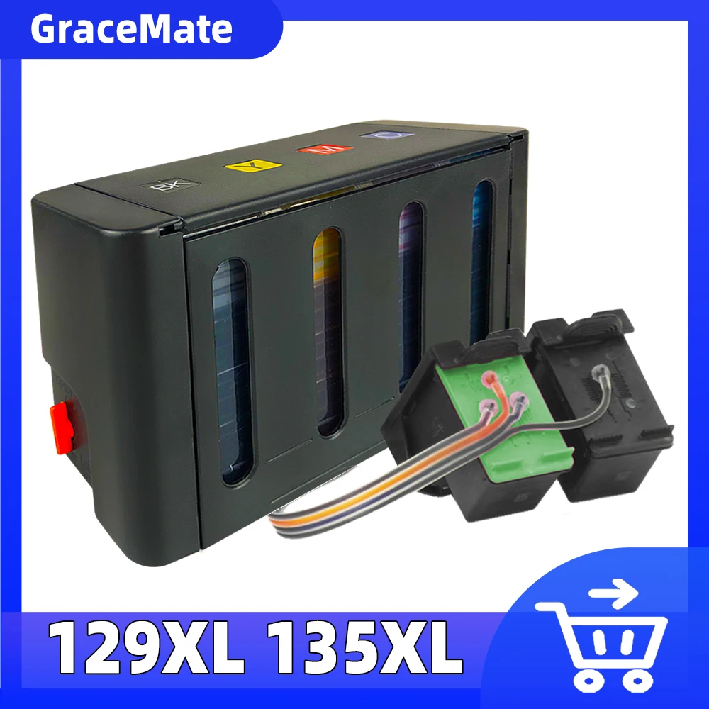 Compatible For HP 129 135 Continuous Ink Supply System Deskjet C4110 C4140 C4150 C4170 C4173 C4175 C4180 C4183 Printer
Compatible For HP 129 135 Continuous Ink Supply System Deskjet C4110 C4140 C4150 C4170 C4173 C4175 C4180 C4183 Printer