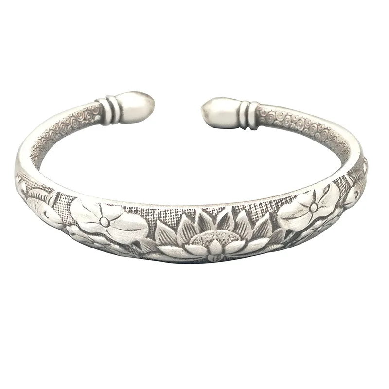 EarringVintage Silver Bangles for Women Openable Fish Lotus Buddhist Jewelry Pure Silver S990 Retro Bracelet.Rings
EarringVintage Silver Bangles for Women Openable Fish Lotus Buddhist Jewelry Pure Silver S990 Retro Bracelet.Rings